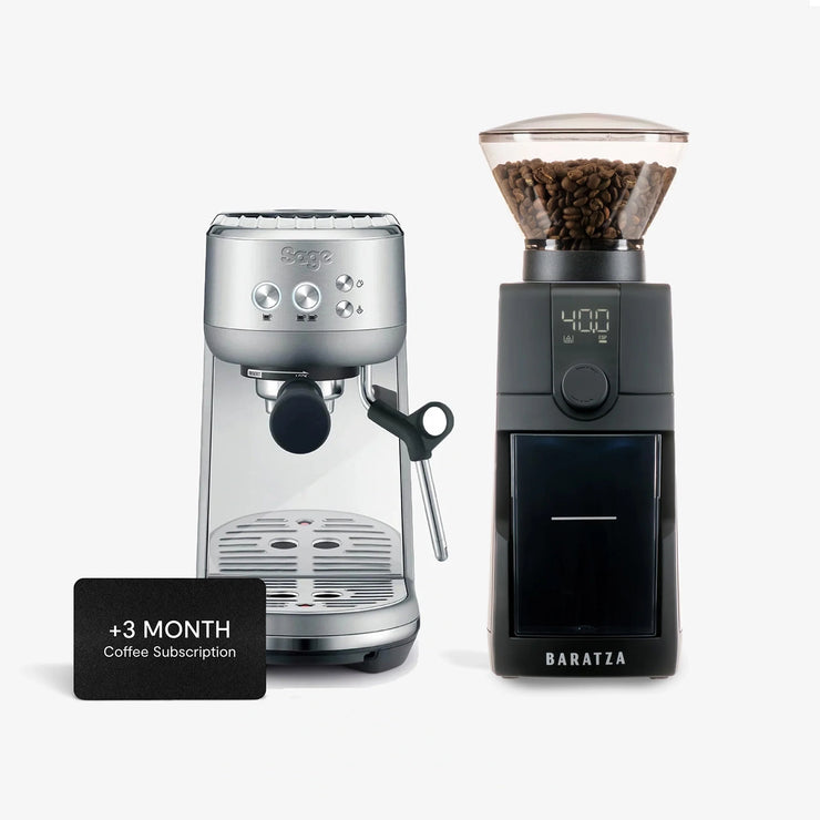 Sage Bambino & Baratza Encore Pro Bundle - Steel